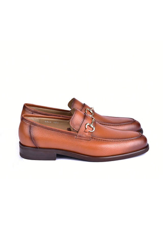 Corrente 5844 Deer Horse-Bit Loafer - Tan