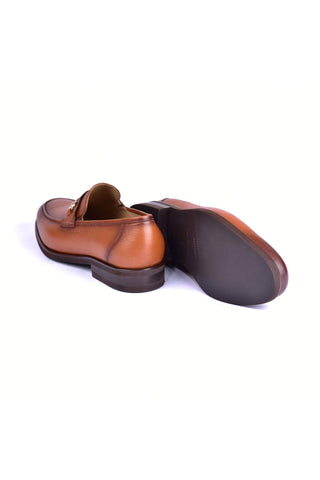 Corrente 5844 Deer Horse-Bit Loafer - Tan