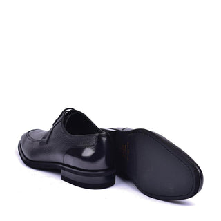 Corrente 5876 Men's Shoes Black Deer-Skin Leather Derby (CRT1445)-AmbrogioShoes