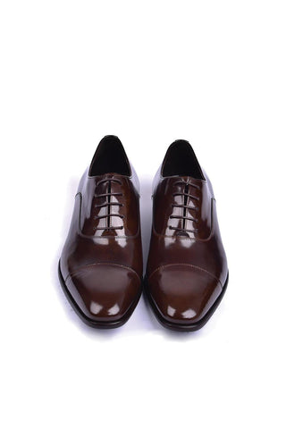 Corrente 6265 Shiny Calf-Skin Leather Cap toe Oxfords (CRT1450)-AmbrogioShoes