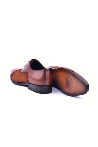 Corrente 6265S Leather & Suede Oxford - Tan