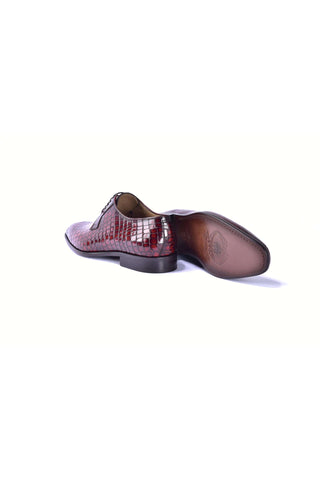 Corrente 6291C Embossed Leather Derby - Tan