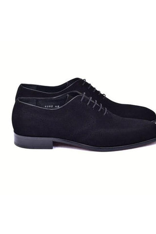 Corrente 6292 Black Suede Plain Toe Oxfords (CRT1491)-AmbrogioShoes
