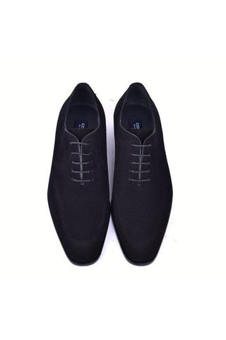 Corrente 6292 Black Suede Plain Toe Oxfords (CRT1491)-AmbrogioShoes