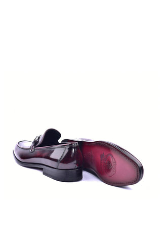 Corrente 6415 Patent Horse-Bit Loafer - Burgundy