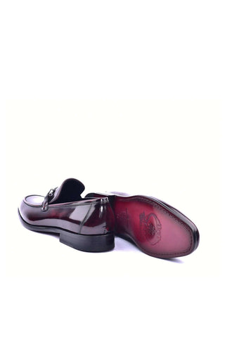 Corrente 6415 Patent Horse-Bit Loafer - Burgundy
