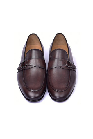 Corrente 6628 Calf-Skin Leather Side Buckle Loafers (CRT1478)-AmbrogioShoes