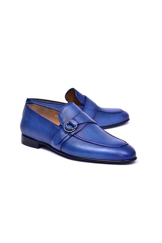 Corrente 6628 Calf-Skin Leather Side Buckle Loafers (CRT1478)-AmbrogioShoes