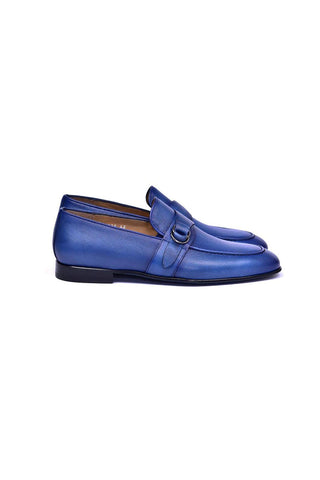 Corrente 6628 Calf-Skin Leather Side Buckle Loafers (CRT1478)-AmbrogioShoes