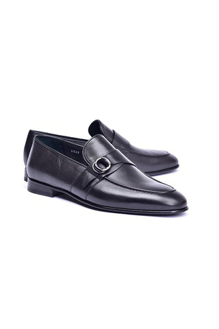 Corrente 6628 Calf-Skin Leather Side Buckle Loafers (CRT1478)-AmbrogioShoes