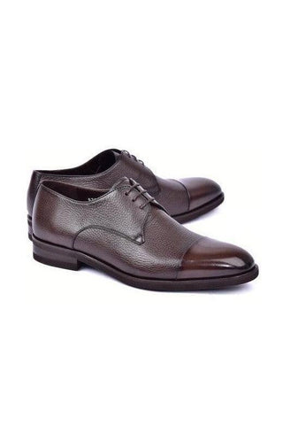 Corrente 6793 Deer-Skin Cap-Toe Derby (CRT1481)-AmbrogioShoes