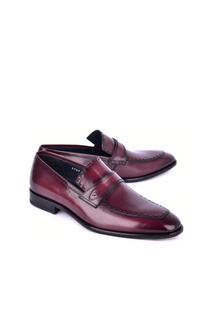 Corrente 6797 Buffalo Penny Loafer - Cordovan