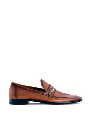 Corrente 7256 Nappa Leather Side Buckle Loafer-AmbrogioShoes