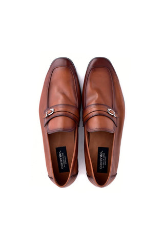 Corrente 7256 Nappa Leather Side Buckle Loafer-AmbrogioShoes