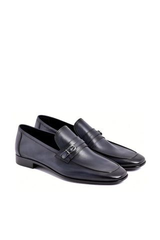 Corrente 7256 Nappa Leather Side Buckle Loafer-AmbrogioShoes