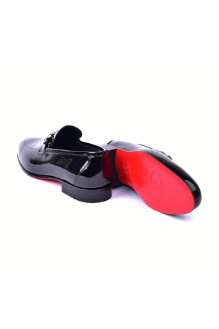 Corrente 7260 Patent Horse-Bit Loafer - Black