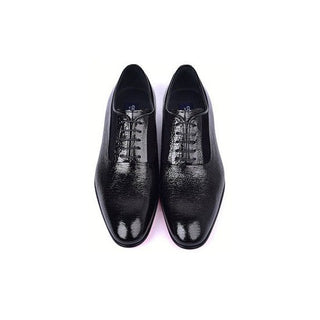 Corrente 7355 Men's Shoes Black Polished Leather Formal Oxfords (CRT1484)-AmbrogioShoes