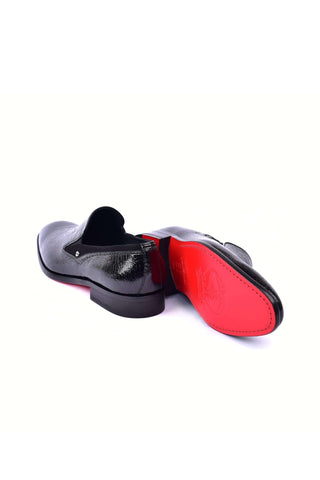 Corrente 7358 Vita Leather Loafer - Black