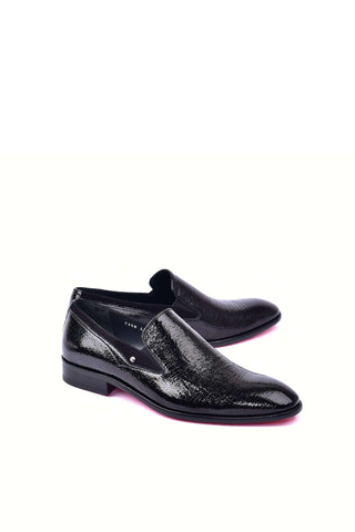 Corrente 7358 Vita Leather Loafer - Black