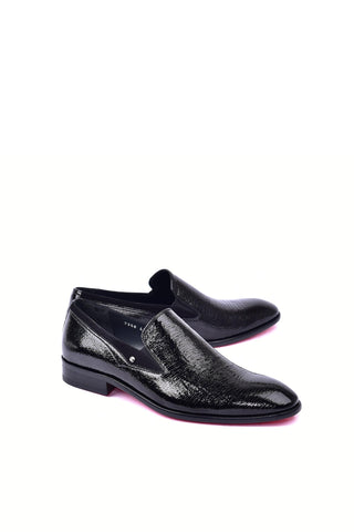 Corrente 7358 Vita Leather Loafer - Black