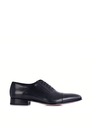 Corrente 7368 Leather Oxford - Black