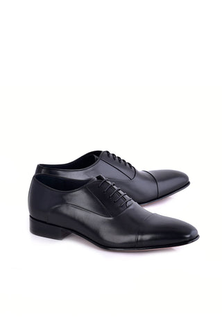 Corrente 7368 Leather Oxford - Black