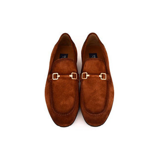 Corrente 7373S Suede Leather Slip-On Horsebit Loafer (CRT1521)-AmbrogioShoes