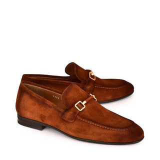 Corrente 7373S Suede Leather Slip-On Horsebit Loafer (CRT1521)-AmbrogioShoes