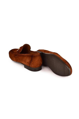 Corrente 7373S Suede Slip-On Horsebit Loafer (CRT1521)-AmbrogioShoes