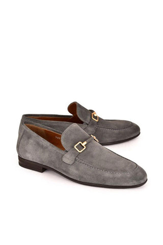Corrente 7373S Suede Slip-On Horsebit Loafer (CRT1521)-AmbrogioShoes