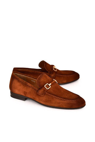 Corrente 7373S Suede Slip-On Horsebit Loafer (CRT1521)-AmbrogioShoes