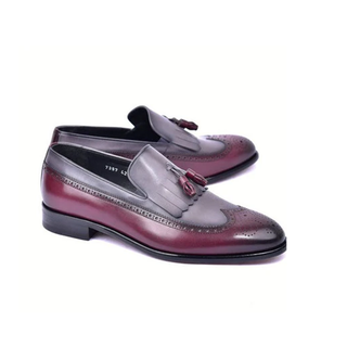 Corrente 7397 Calf-Skin Leather Wingtip Kiltie Tassel Loafers (CRT1493)-AmbrogioShoes