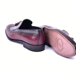 Corrente 7397 Men's Shoes Calf-Skin Leather Wingtip Kiltie Tassel Loafers (CRT1493)-AmbrogioShoes