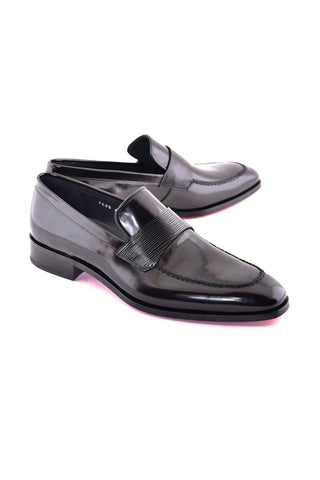 Corrente 7425 Lux Leather Loafer - Black