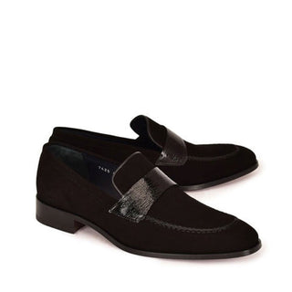 Corrente 7425S Suede / Calf-Skin Leather Slip-On Loafer (CRT1525)-AmbrogioShoes