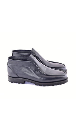 Corrente 7520 Leather Chukka Boot - Navy