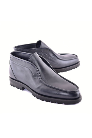 Corrente 7520 Leather Chukka Boot - Navy