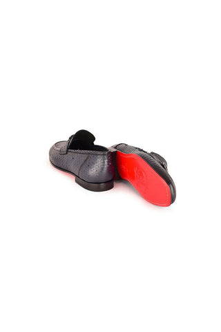 Corrente 7652 Python Horsebit Loafers - Navy-AmbrogioShoes