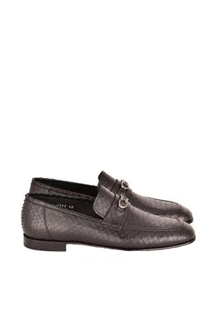 Corrente 7652 Python Leather Horsebit Loafers-AmbrogioShoes