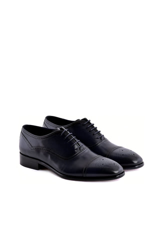 Corrente 7960 Leather Oxford - Navy
