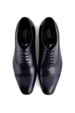 Corrente 7960 Leather Oxford - Navy