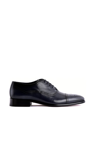 Corrente 7960 Leather Oxford - Navy