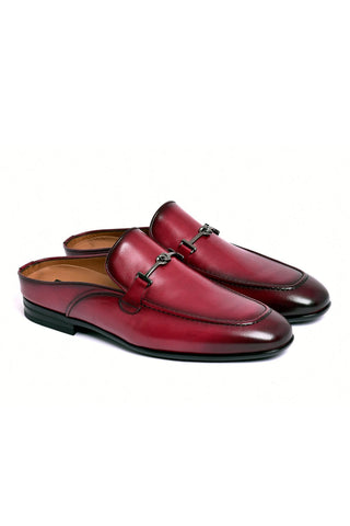 Corrente 8248 Leather Horse-Bit Mule - Burgundy
