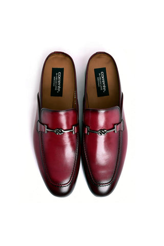 Corrente 8248 Leather Horse-Bit Mule - Burgundy