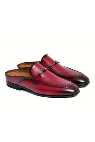 Corrente 8248 Leather Horse-Bit Mule - Burgundy