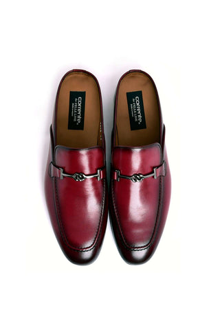 Corrente 8248 Leather Horse-Bit Mule - Burgundy