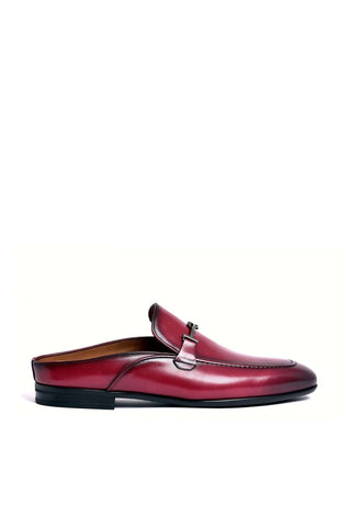 Corrente 8248 Leather Horse-Bit Mule - Burgundy