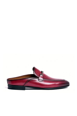 Corrente 8248 Leather Horse-Bit Mule - Burgundy