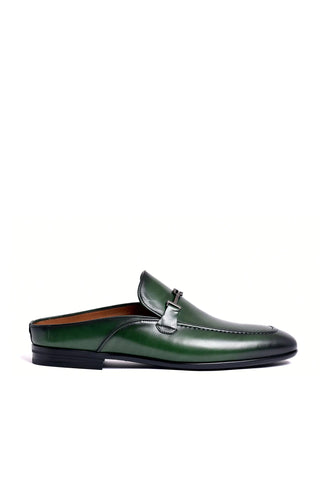 Corrente 8248 Leather Horse-Bit Mule - Green