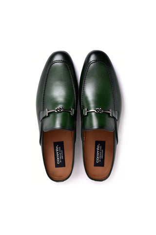Corrente 8248 Leather Horse-Bit Mule - Green